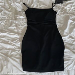 Black mini dress